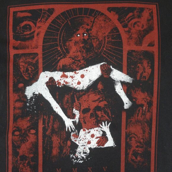 CANNIBAL CORPSE PRINT HEAVY METAL DEMON WITH WOMEN BLACK MEDIUM T-SHIRT L218 - Picture 1 of 3